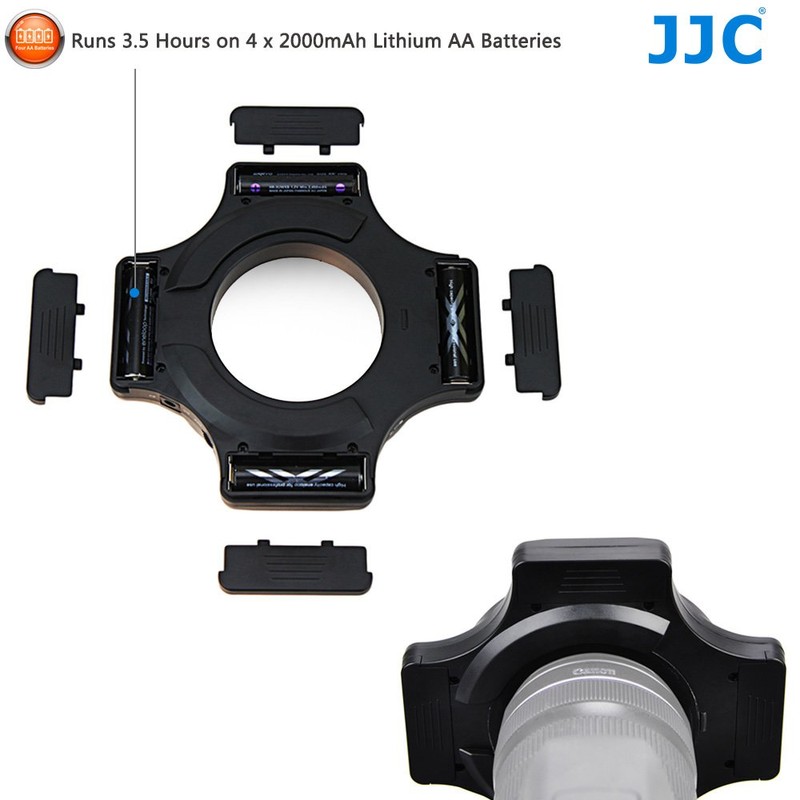 JJC 60PCS LED Bubbles Dimmable Macro LED Ring Light fits