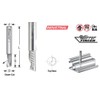 Amana Tool 51502 - Flauta CNC de carburo sólido, corte
