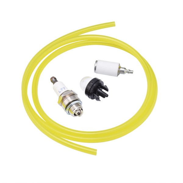 Cancanle Primer Bulb Fuel Hose Line Filter Spark Plug Kit