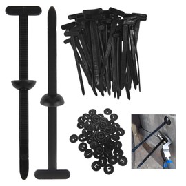 LEIMEND 100Pcs Nylon Universal Cable Tie Buckle Heavy Duty Cable Ties Self Locking Zip Ties Holder Nylon Cable Ties for Quick Fastening Automotive Repair and Daily Use