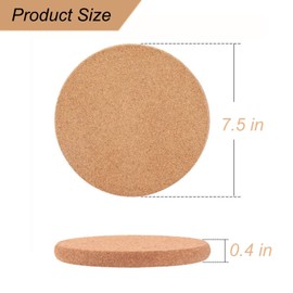 Cork Trivet, Trivets for Hot Dishes, Hot Pads for Kitchen Warm Gifts Cork Rounds for Relatives and Friends