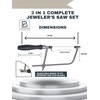 3 in 1 Professional Jeweler's Saw Set Saw Frame 144