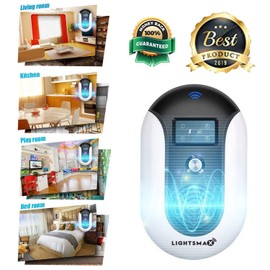 LIGHTSMAX DUAL MODE ULTRASONIC ELECTRO MAGNETIC PEST REPELLER INDOOR PLUG IN ELECTRIC