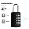 Vesaneae 4 Pack Padlock with Combination Code, Combination Lock, 4