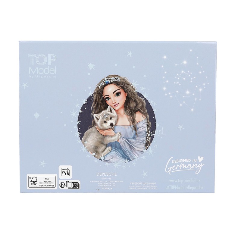 Depesche TOPModel Wolf 13224 Stationery Box in Dark Blue with