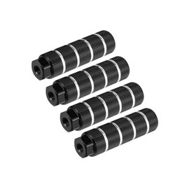 Motoforti 4pcs BMX MTB Bike Rear Foot Pegs Footrests Black Fit 3/8 Inch Axles Long-lasting
