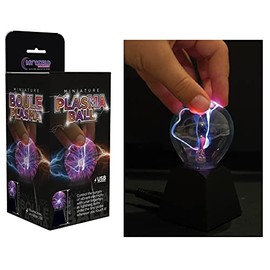 Funtime Gifts Mini Plasma Ball Desktop Plasma Light Black One Size Black One Size