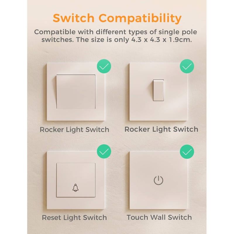 Refoss Smart Relay Switch with Current Measurement Compatible with Home
