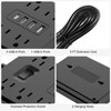 Surge Protector Power Bar - 8 Outlets 4 USB Charging
