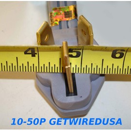 GetWiredUSA Gas Stove Convert 10-50P 3-Pin Male Oven 220/250V 50A Range Plug To House Wall Outlet. 110/125V 15 20A Receptacle Socket Adapter, Electrical Power Connector Cord NEMA FX125V1166