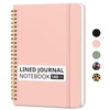 Taja Lined Spiral Journal Notebook for Women & Men, 140