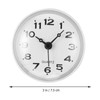 LIOOBO Bathroom Clock Bath Clock with Suction Cup Wall Clock