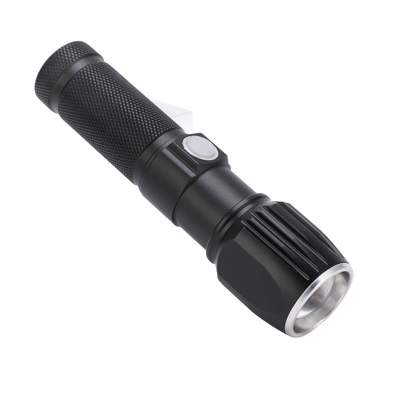 Flash Light P01 Portable Waterproof Black Handheld Flashlights with Data