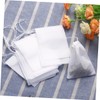 Mikinona 100 Empty Drawstring Tea Filter Bags 70x90mm Non-Woven for