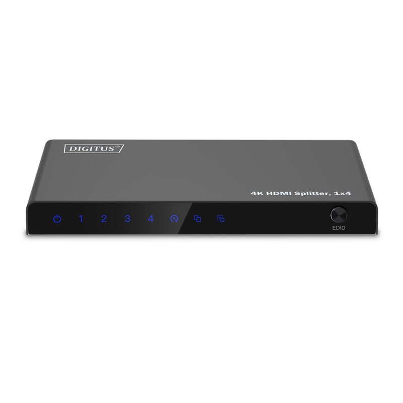 DIGITUS DS-55337 HDMI Splitter 1x4 - Input: 1-Port / Output: