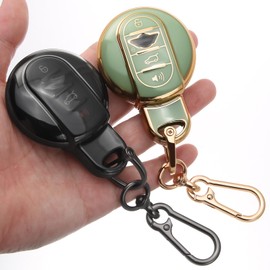 8T69T 2-Pack for MINI Key Fob Cover with Keychain Accessories