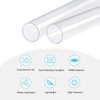 Recogwood 2Pcs Acrylic Pipe Clear Rigid Round Tube 24mm ID
