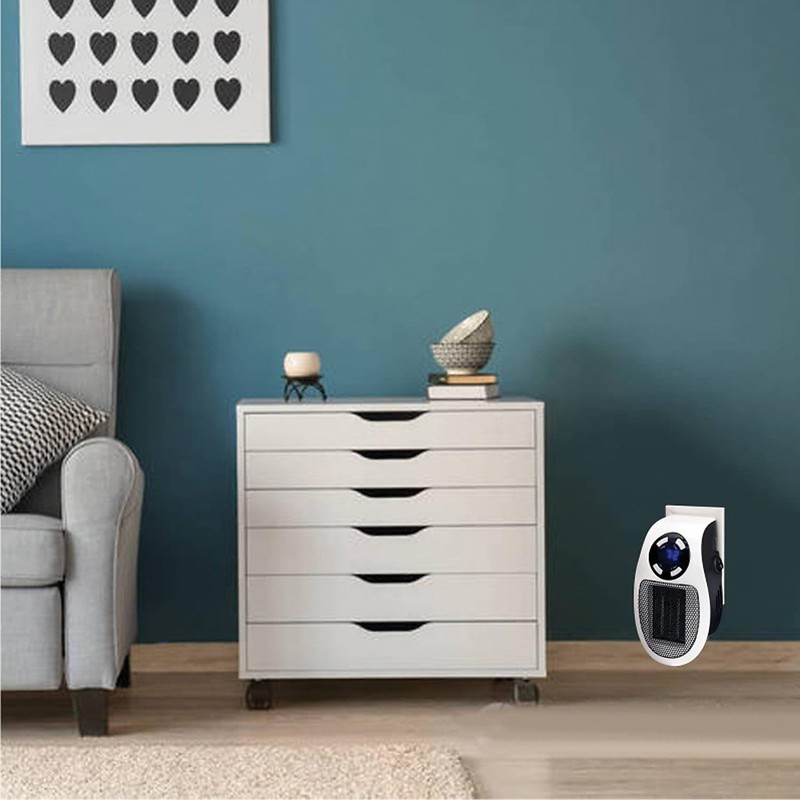 Optimus H-7801 Wall Outlet Plug-in Heater with Thermostat and Timer