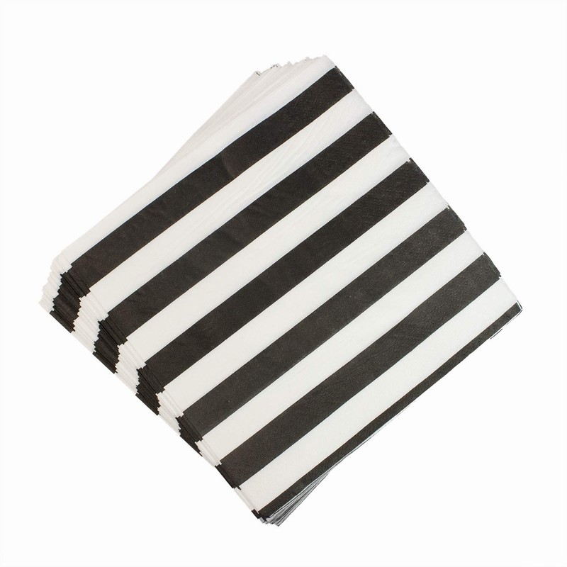 youmewell desechables negro servilletas de papel de fiesta 60 unidades, Negro