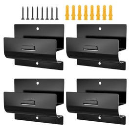 Vercome Ladder Hooks for Garage Wall, Wall Mount Heavy Duty Hook for Ladder Patio Furniture, Wheelbarrow, Chair & Ladder, Hanging Bike Hooks for Garage Organization and Storage (4 Pack)