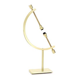 JUXYES Golden Toned Sphere Holder Caliper Stand, Caliper Style Display Stand for Mineral, Ornament, Gem, Shell, Coin, etc (S)