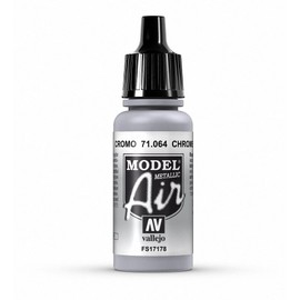 Vallejo Model Air Acrylfarbe, 17 ml Metallic Chrome
