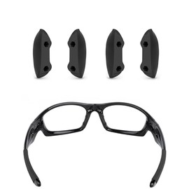 ToughAsNails 2 PCS Standard Fit Replacement Nose Pads Pieces for Oakley Straight Jacket 2007 Black&Black Sunglasses