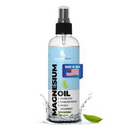 Pure Magnesium Oil Spray 12oz - Topical Magnesium Spray for Sleep Extra Strength - Less Sting - Less Itch - 100% Natural and Organic Oil - Made in USA