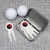 Azeeda 'Crow Portrait' Golf Divot Tool/Repair Fork Gift Set (GO00071813)