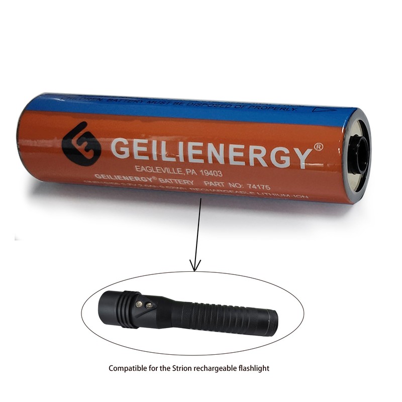 GEILIENERGY 3.7V Streamlight 74175 Battery Lithium Compatible for strion Flashlight(3