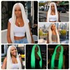 Orgwigs White Glow in the Dark Knotless Box Braided Wig