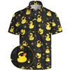 Xdceu Men’s Yellow Duck Golf Polo Shirts Funny Rubber Duck