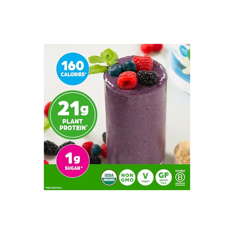 Proteína orgánica a base de plantas y polvo de superalimentos