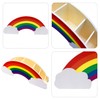 MEMOFYND 1 Piece Rainbow Wooden Pen Holder Storage Box Stationery