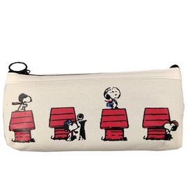 ONELUCK Snoopy Pencil Case, Simple, Cute, Pencil Case, Elementary School Students, Junior High School Students, Kids, Adults, Stylish Pouch, 7.7 x 3.5 x 1.4 inches (19.5 x 9 x 3.5 cm), E, Style-E,
