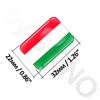 SkinoEu® 2 x 3D Sticker Hungary Hungarian Flag F 111