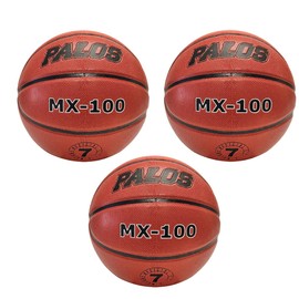 Palos Sports - MX-100 Composite Basketballs, for Kids and Adults, Indoor and Outdoor Use | Size 5, Size 6 and Size 7, Single or Set of 3 (Size 7 (29.5"), 1, Count)