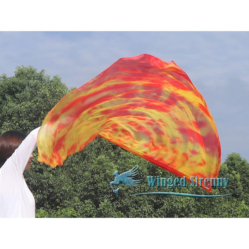 Winged Sirenny Porphetic Praise Dance Worship Flex Flags, (130cm) 50"