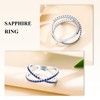 AGRULE 925 Silver Criss Cross Ring Eternity Band Rings for