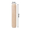 SKIR'CO (Pack of 100) Wooden Dowels 6x35mm Grooved Wood Dowels