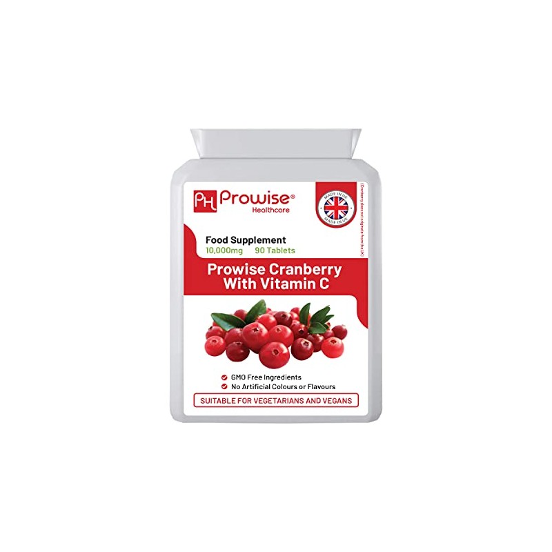 Double Strength Cranberry Tablets 10,000mg I 90 Cranberry Tablets High