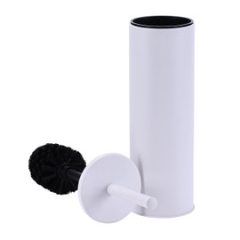 Zahari Home Deep & Sturdy Toilet Bowl Brush with Holder - Durable Scrubbing - Toilet Cleaners - Household Essentials - Bathroom Cleaner - Cleaning Supplies - Household Supplies, Matte White