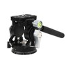 Fluid Tripod Head with Storage Case Plate, Handle, Panoramic Base,