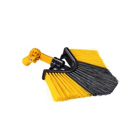 Neustanlo Replacement brush for corner broom including angle joint, German thread, assorted colours, ideal for spider webs