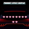 gunroil 10 PCS Car Love Decorative Sticker, 2.3" x 1.9"