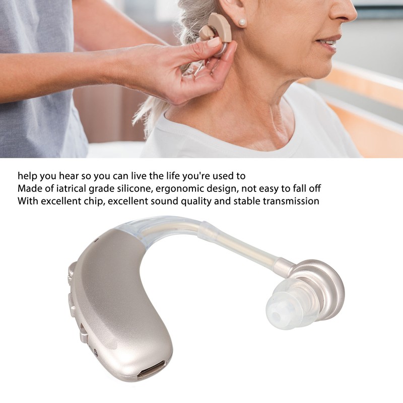Single Sound Amplifier Earphone Rechargeable Bluetooth Sound Aid Amplifier Earbud