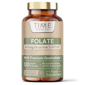 New: Quatrefolic® Folate - 400mcg 5-MTHF - 120 Vegan Capsules - UK Made