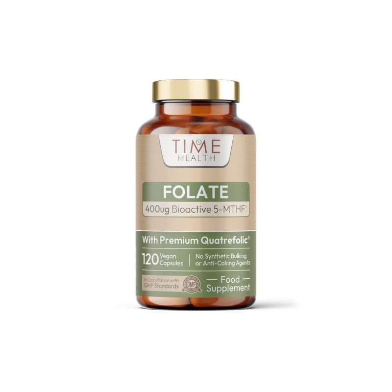 New: Quatrefolic® Folate - 400mcg 5-MTHF - 120 Vegan Capsules