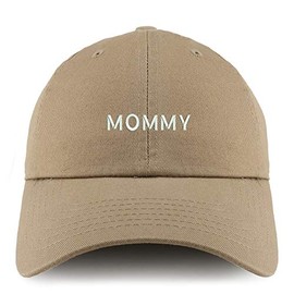 Trendy Apparel Shop Mommy Embroidered Solid Adjustable Unstructured Dad Hat - Khaki