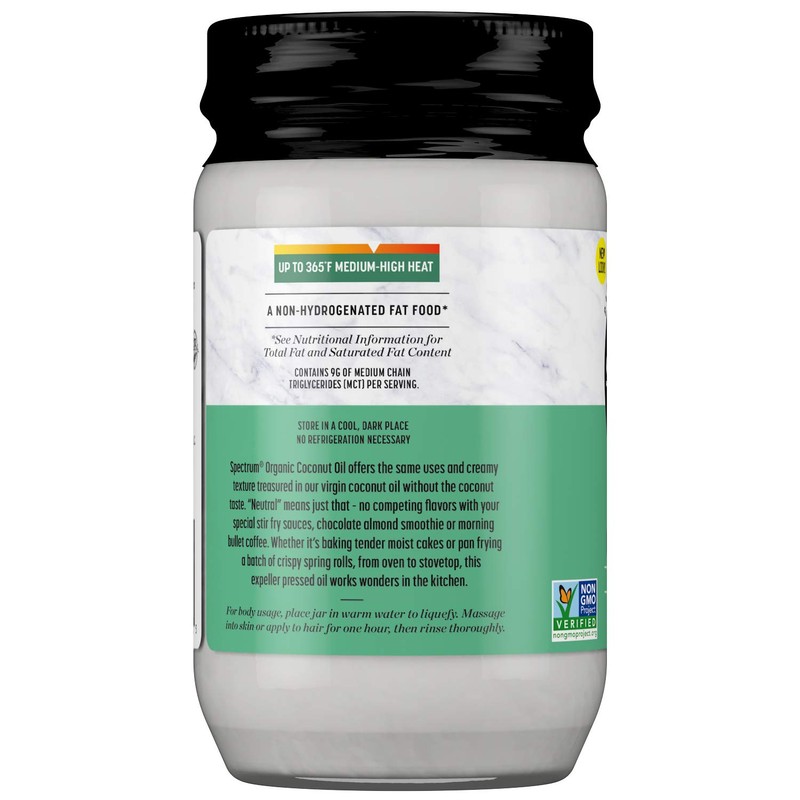 Spectrum Diversified Naturals Refined Coconut Oil, 14 Ounce
